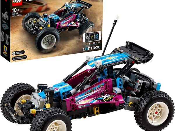 LEGO Technic 42124 Technic Off-Road Buggy CONTROL+ App-Controlled Retro RC Car Toy for Kids 42094-1-1-1 for rent UK