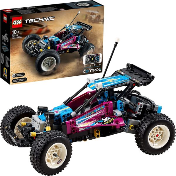 LEGO Technic 42124 Technic Off-Road Buggy CONTROL+ App-Controlled Retro RC Car Toy for Kids 42094-1-1-1 for rent UK