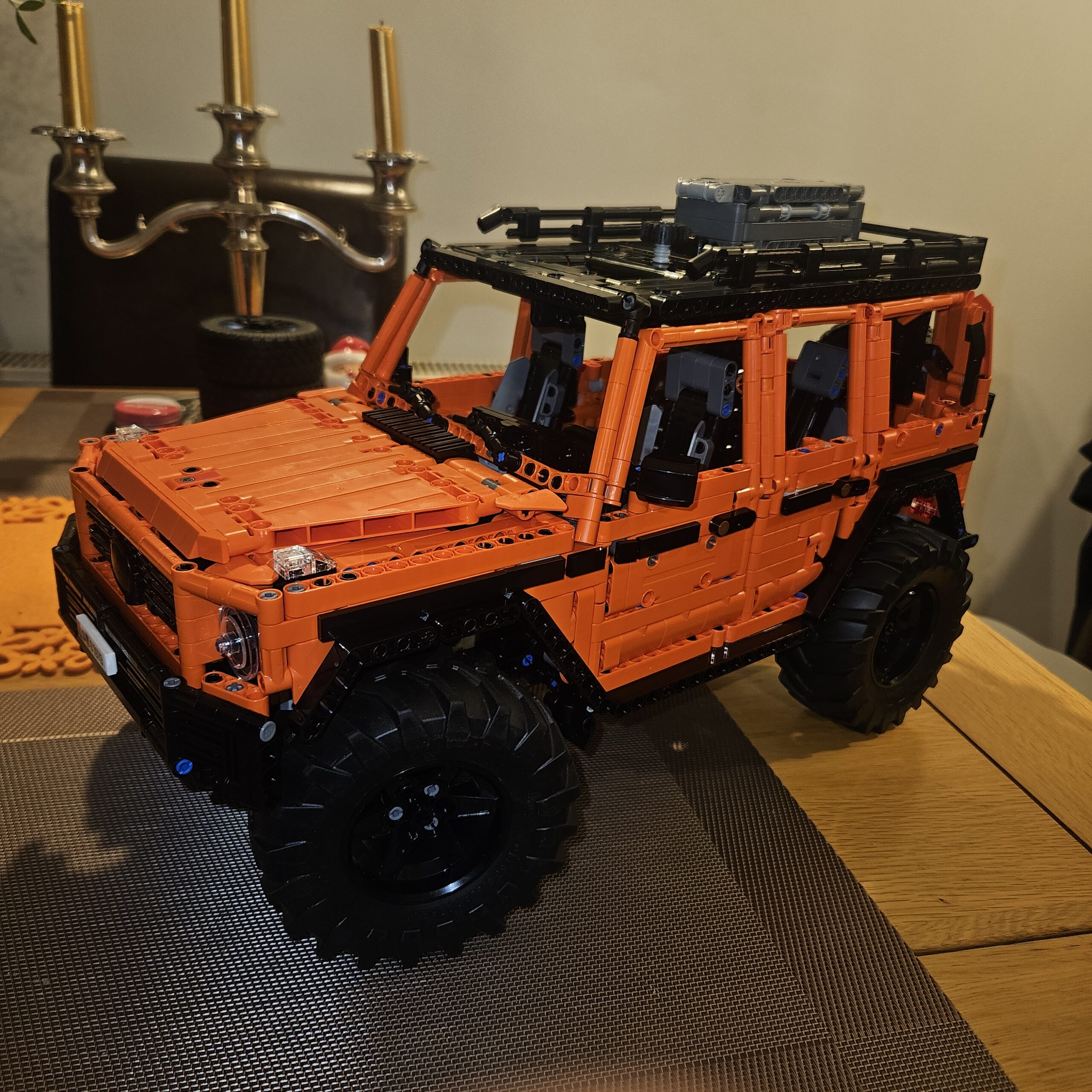 LEGO Technic 42177 Mercedes-Benz G 500 Professional Line completed build rear three-quarter view