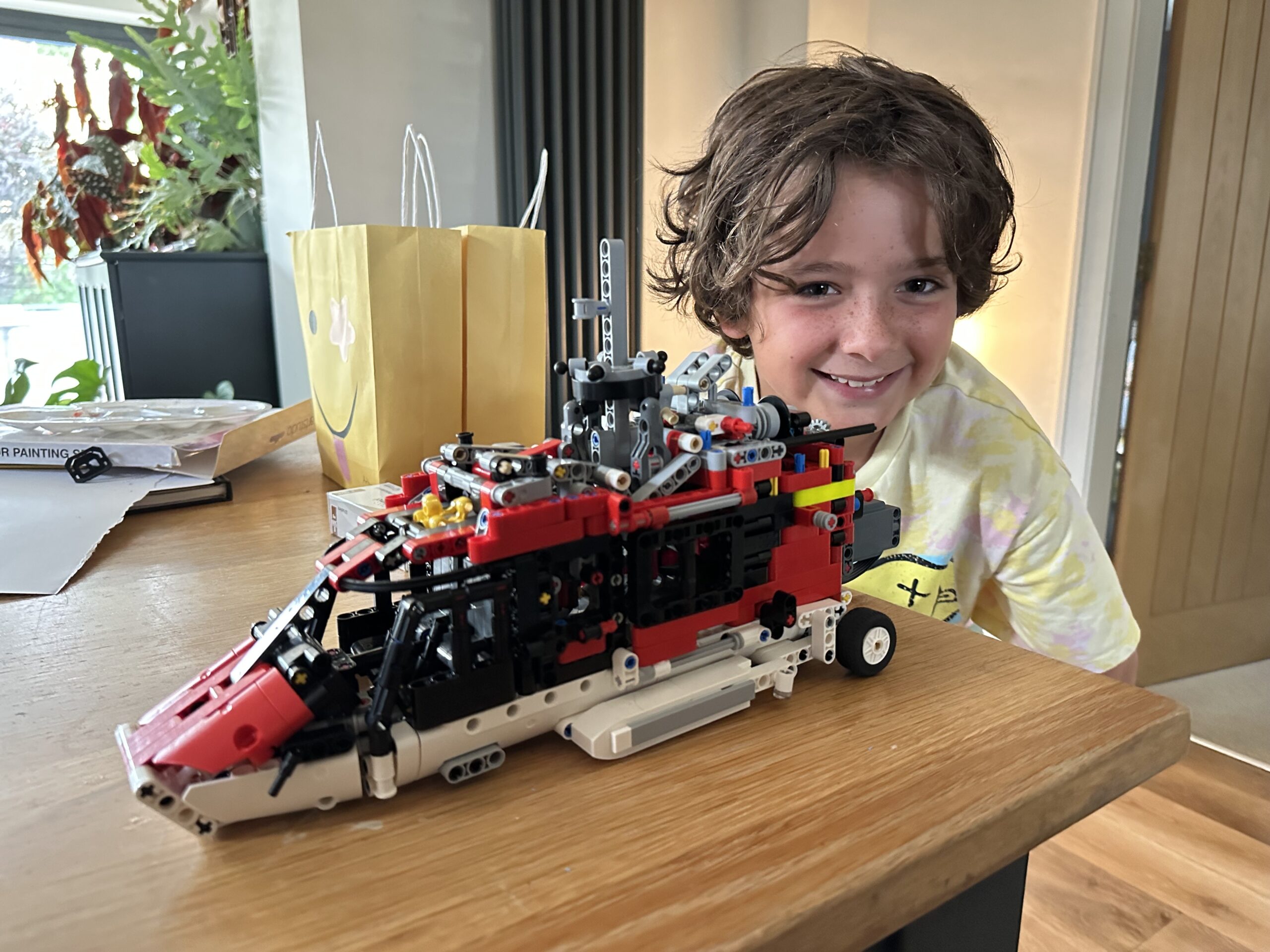 LEGO Technic Airbus H175 Rescue Helicopter 42145 built by a Brick Club member