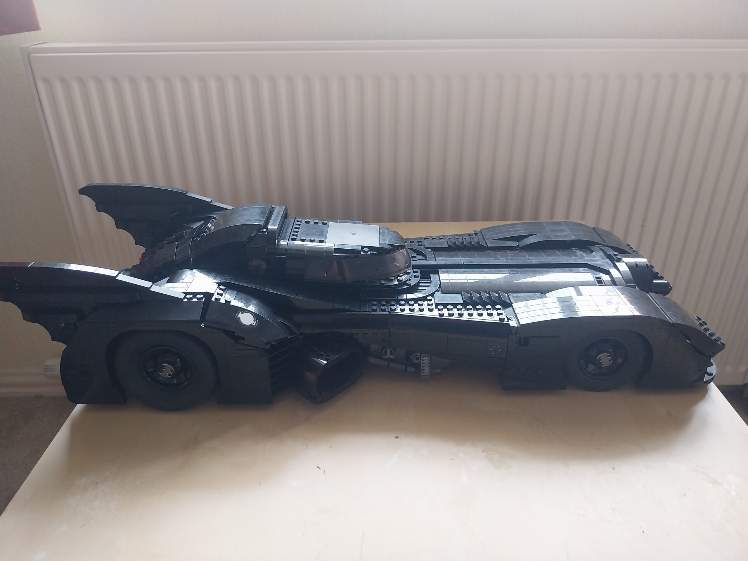 LEGO 1989 Batmobile 76139 side view completed build