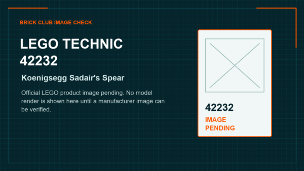 LEGO Technic 42232 Koenigsegg Sadair's Spear official product image pending