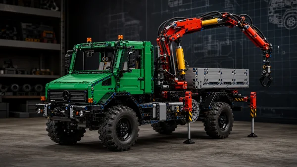 LEGO Technic Mercedes-Benz Unimog U 5023 with Crane 42242 brick-built model