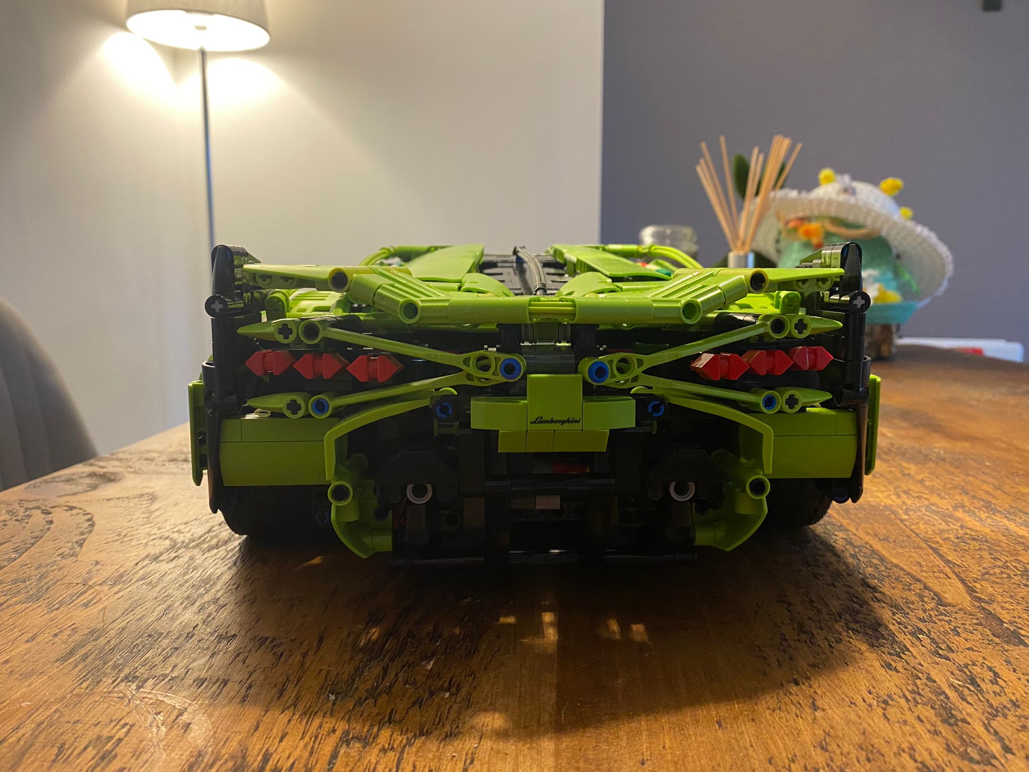 Rear engine bay detail, Chris Haydock LEGO Technic Lamborghini Sian 42115