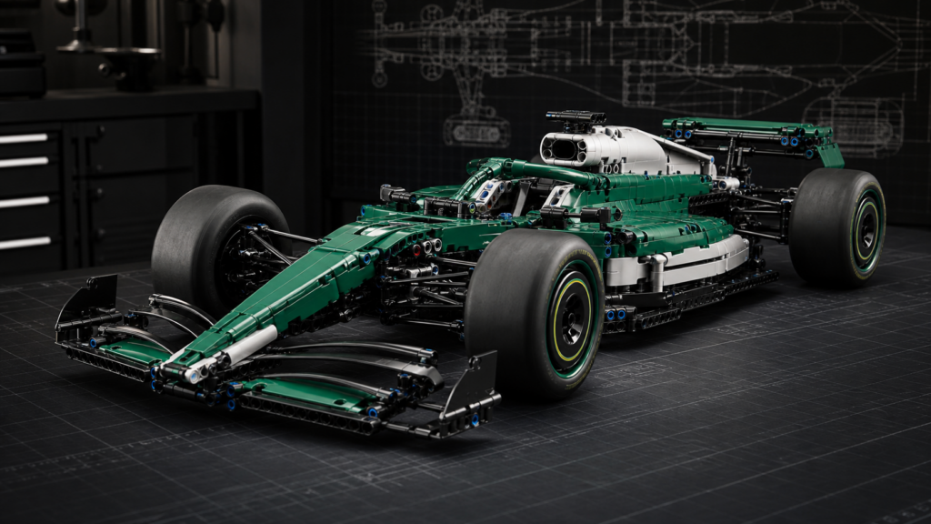 LEGO Technic Aston Martin Aramco AMR25 F1 Car 42240 brick-built Formula 1 model