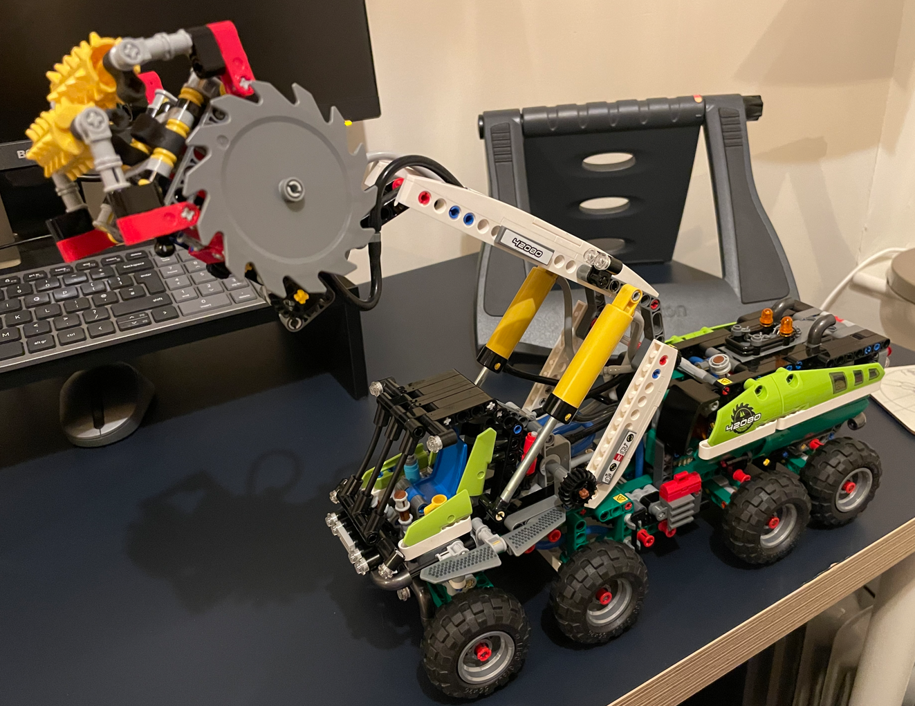LEGO Technic Forest Machine 42080 built by a Brick Club member