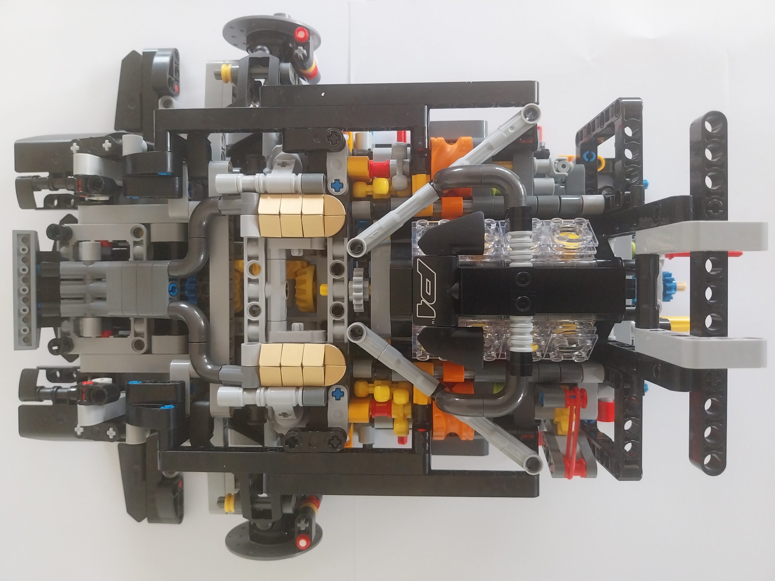 LEGO Technic McLaren P1 42172 engine bay top-down detail
