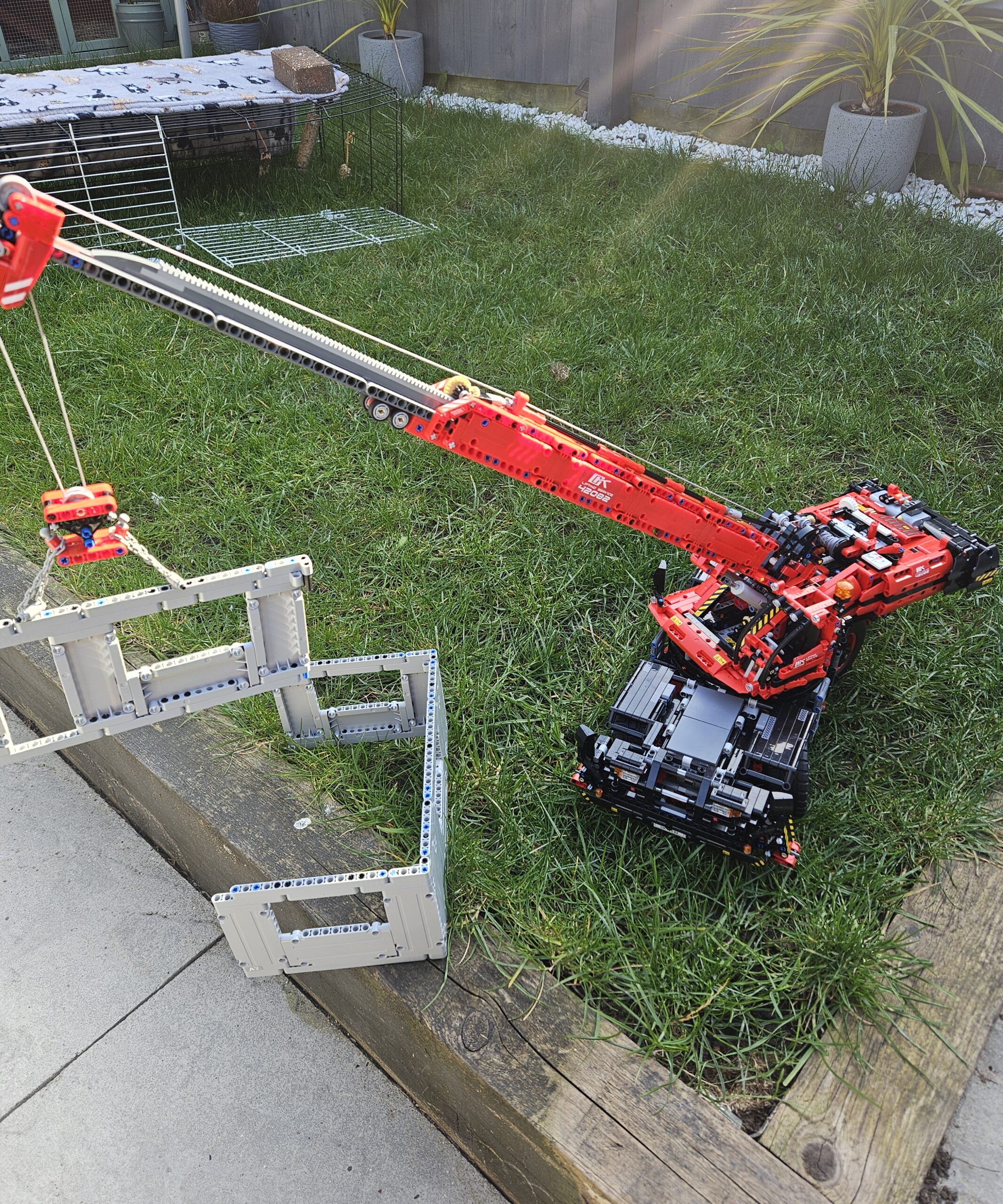 Mobile Crane MK II 42108 build in progress, early stage