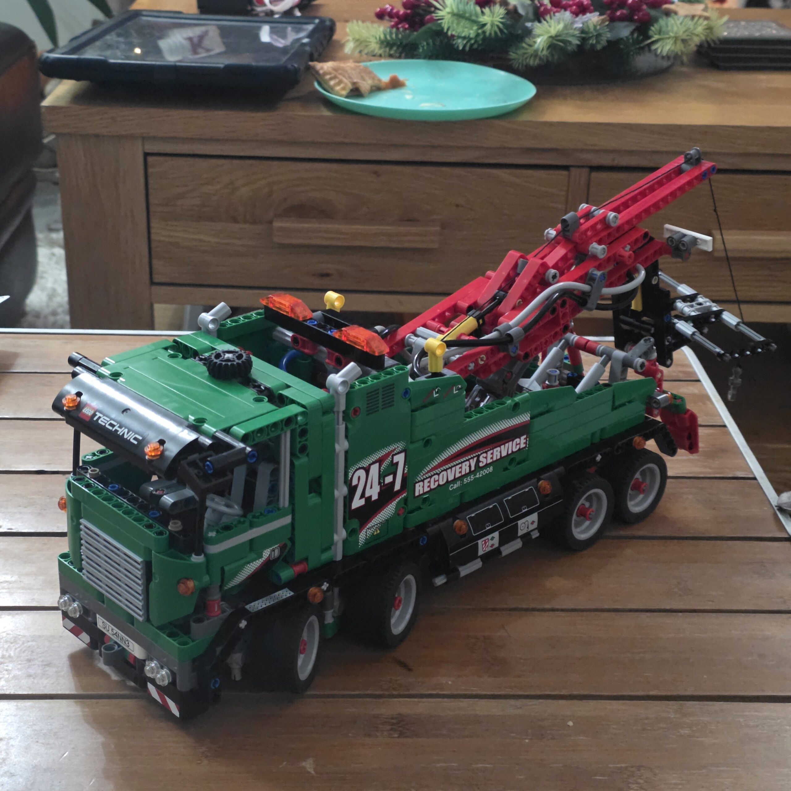 LEGO Technic Service Truck 42008 completed build